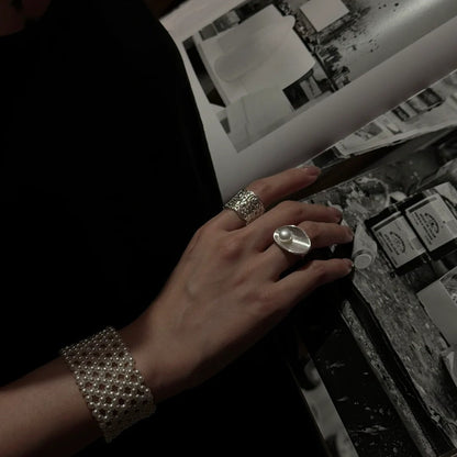 【🎁 B2G1｜先行スタート！】【グッズ】ヘアライン仕上げ しずく型  オープン リング 【JZシリーズ】