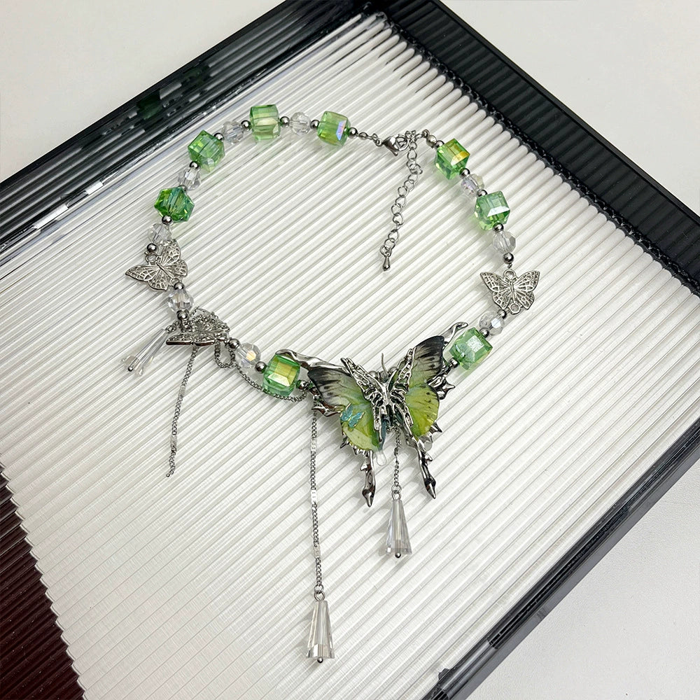 【🎁 B2G1｜先行スタート！】【グッズ】蝶モチーフ ネックレス レディース クール感 鎖骨ネックレス 精緻 チョーカー