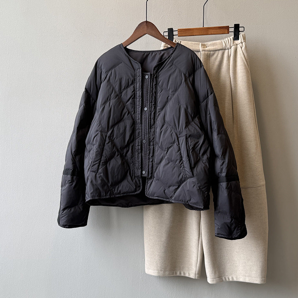 【アウター】90％ホワイトダックダウン ダウンコート レディース 冬 防寒 ゆったり【JZシリーズ】