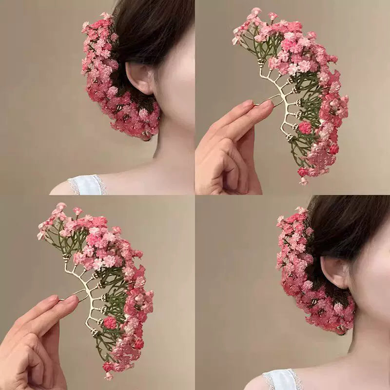 ❀つけた瞬間、主役確定！【グッズ】満天星フラワーかんざし 新中式ヘアアクセサリー さりげなく華やぐ 甘め上品 髪飾り レディース【SHシリーズ】