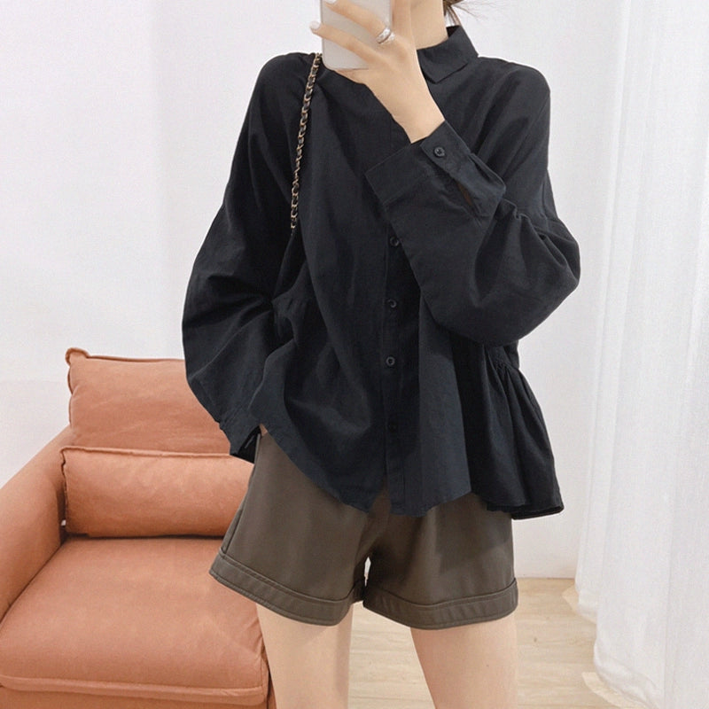 【トップス】春夏新作 大人可愛い コーデしやすい シンプルデザイン シャツ