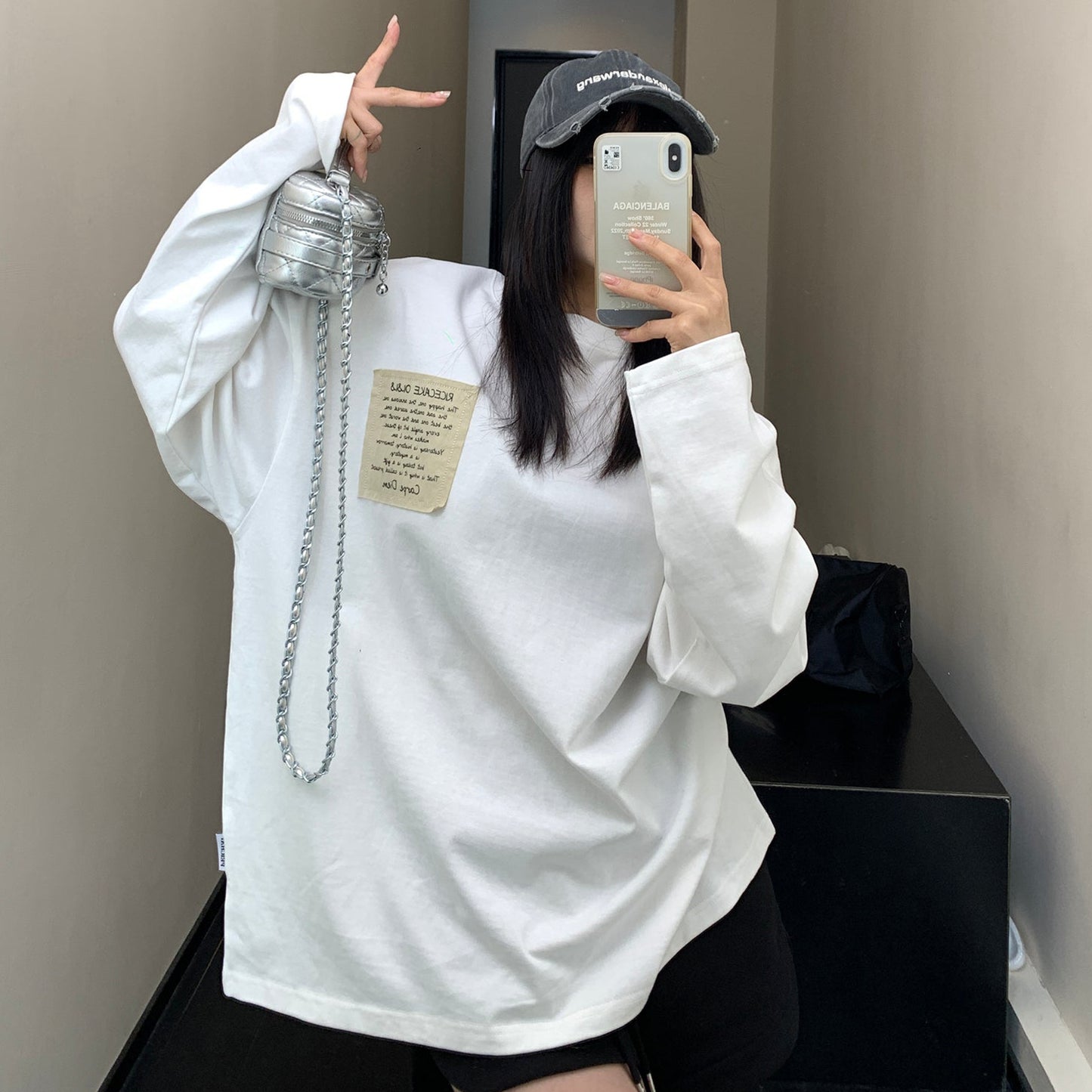 【トップス】春秋冬 Basic日常簡約 高品質 合わせやすい Ｔシャツ【FCシリーズ】