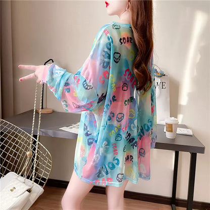 60%OFF⭐️【トップス】アイスシルク 薄手 ゆったり 合わせやすい 長袖Tシャツ【SHシリーズ】