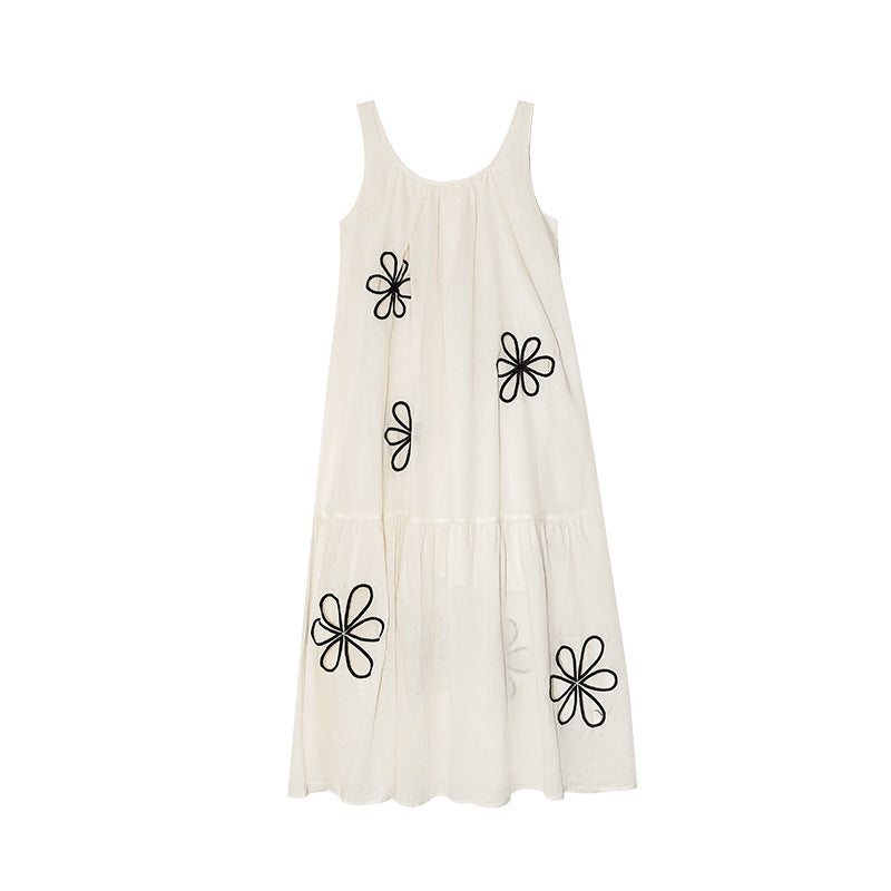 【ワンピース】透かしデザイン ナチュラル森系 キャミワンピース 【JZシリーズ】