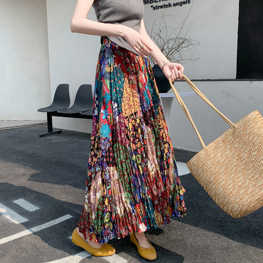 【ボトムス】夏 ボヘミアンビーチ風 サンドスカート ヴィンテージ リゾート スカート【SHシリーズ】