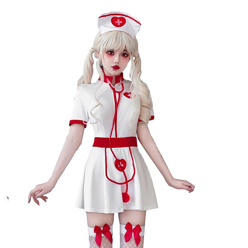 【ハロウィン】 衣装 レディース セクシー ナース コスプレ ヨーロピアン ステージ パフォーマンス 医者cos