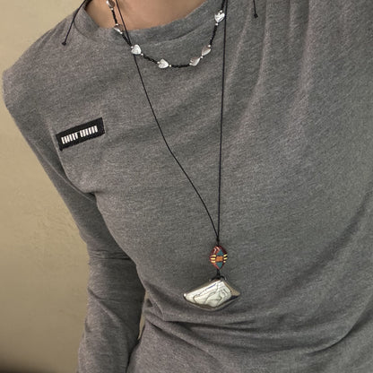 【🎁 B2G1｜先行スタート！】【グッズ】個性派 不規則クラウドデザイン ins風 人気 お洒落 ロングネックレス