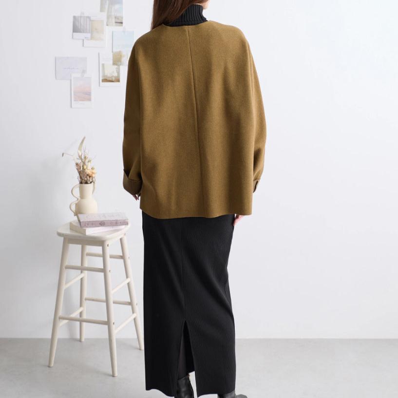 【24AW】【アウター】新作 Vネック ゆったり 通勤 合わせやすい  コート