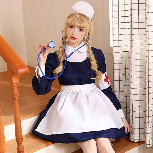 【ハロウィン】 コスプレ ナース キャラクター コスチューム メイド ナースドレス ステージ衣装