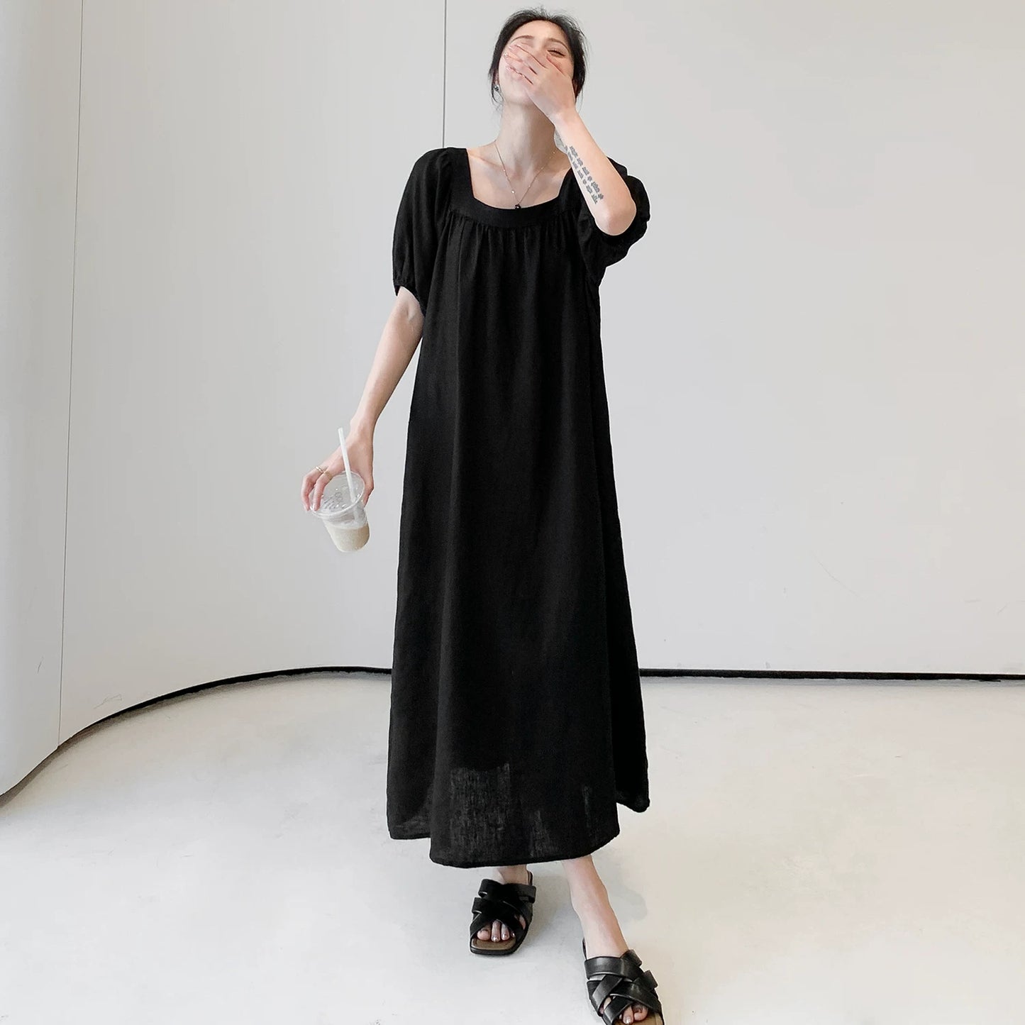 【ワンピース】上品 大きいサイズ ゆったり 半袖 ワンピース 【JZシリーズ】