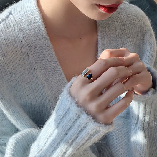 【グッズ】韓国レトロ風 ins系 高級感 人差し指用 オープンリング