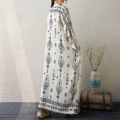 期間限定🍂60%OFF【ワンピース】花柄ワンピース レディース 秋新作 大きいサイズ 長袖 ゆったり フレンチレトロ 大人上品【SHシリーズ】