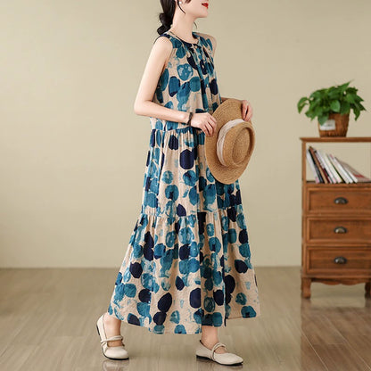 【ワンピース】レトロ気質 細見え 若見え ノースリーブワンピース【SHシリーズ】