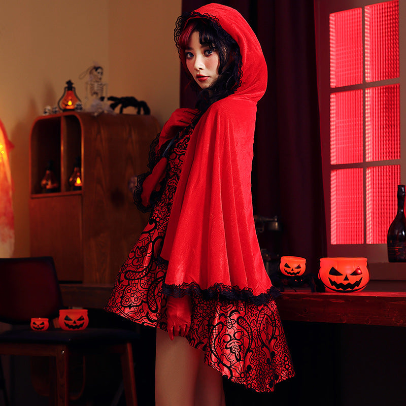 ハロウィン】赤ずきんコスプレ・ゴシック風ナイトクイーン・童話