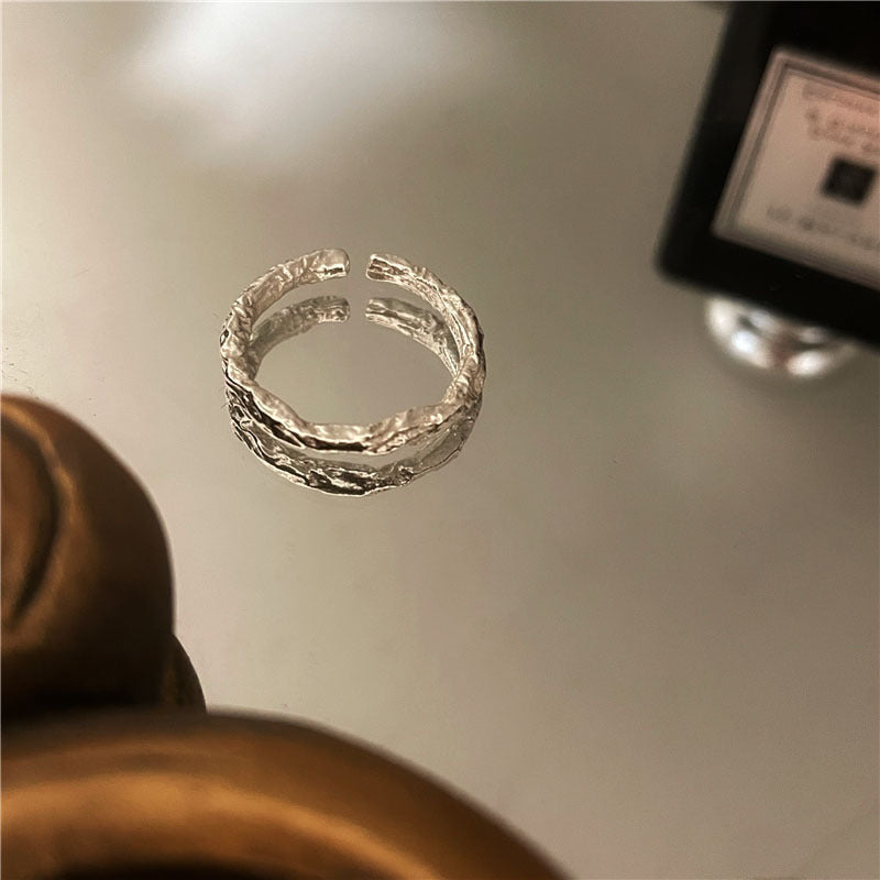 ✨5点選べて ¥8,999✨【50+タイプ展開】【グッズ】国風不規則オープンリング レディース 個性派 シンプル 高見え デイリーアクセサリー