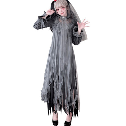 【ハロウィン】魔女 コスプレ 花嫁 ヴァンパイア パーティー 仮装 学園祭 文化祭 ワンピース 演出衣装