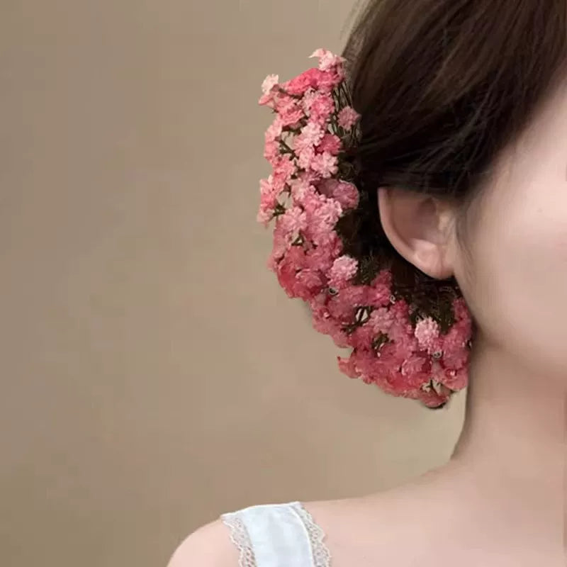 ❀つけた瞬間、主役確定！【グッズ】満天星フラワーかんざし 新中式ヘアアクセサリー さりげなく華やぐ 甘め上品 髪飾り レディース【SHシリーズ】