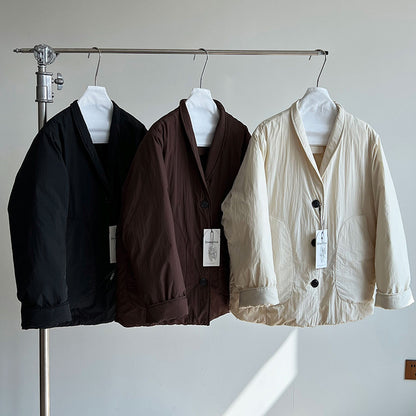 【アウター】ホワイトダックダウン レディース 冬 保温 軽量 ウエストリボン ダウンジャケット ダウンコート【JZシリーズ】