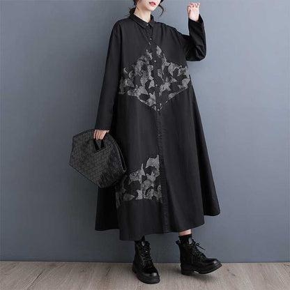 【ワンピース】春 秋 冬 アシンメトリー 配色切替 シャツワンピース 【AHシリーズ】