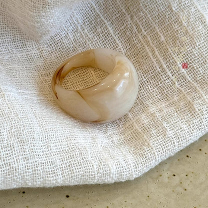 【グッズ】韓国風 レトロ 個性派デザイン 中華風 アクリル リング