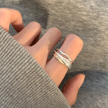 ✨5点選べて ¥8,999✨【50+タイプ展開】【グッズ】国風不規則オープンリング レディース 個性派 シンプル 高見え デイリーアクセサリー