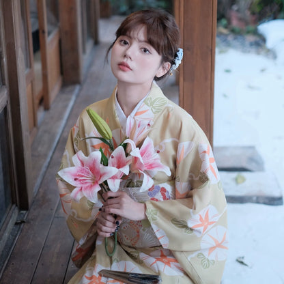 【ワンピース】夏限定 プリント 朝顔 浴衣 【SHシリーズ】