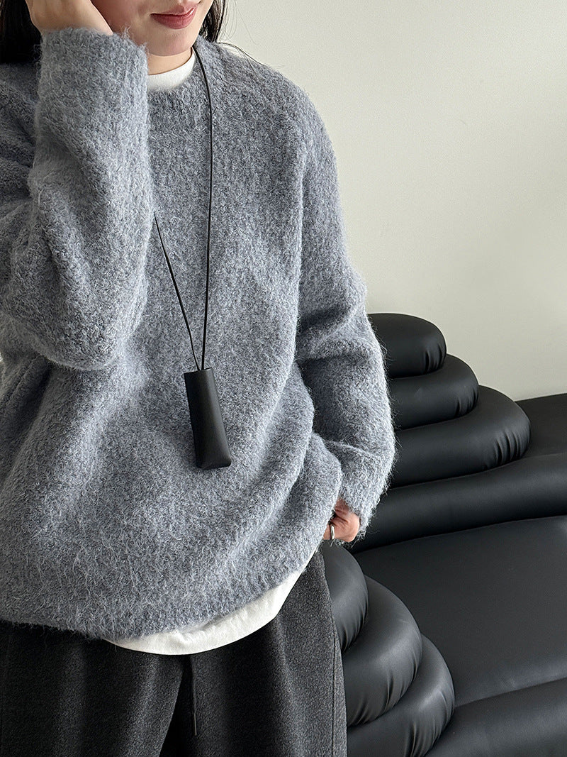 【トップス】ウール粒ボア風 プルオーバー セーター 【JZシリーズ】