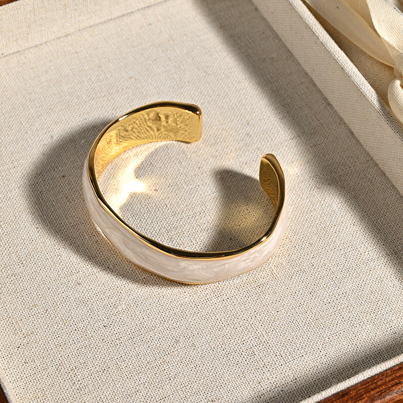 【🎁 B2G1｜先行スタート！】【グッズ】レトロ感 個性派 シンプル気質 調節可能オープンバングル レディースブレスレット