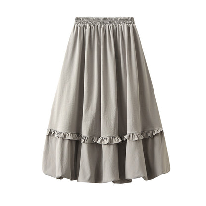 【ボトムス】春 秋 ギャザー バルーン ヒップカバー 着回しやすい スカート 【SHシリーズ】