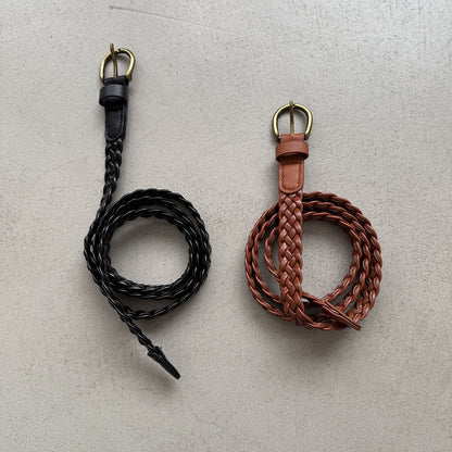 【グッズ】夏新作 シンプル＆カジュアル 上品見え 編み込みレディースベルト【JZシリーズ】