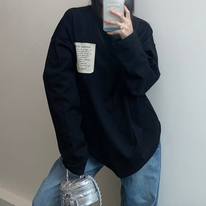 【トップス】春秋冬 Basic日常簡約 高品質 合わせやすい Ｔシャツ【FCシリーズ】