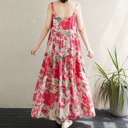 【ワンピース】夏 旅行・リゾート風 ビーチドレス ノースリーブ キャミソール ワンピース【SHシリーズ】