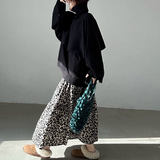 【トップス】イレギュラー 春 秋 冬 ショート丈  レイヤード セーター 【JZシリーズ】