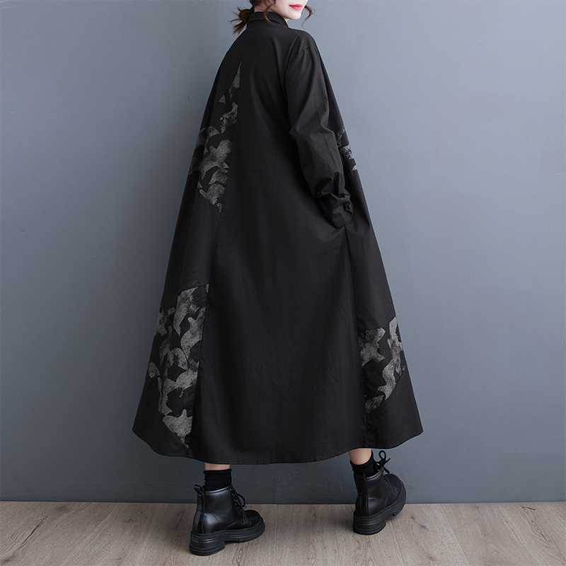 【ワンピース】春 秋 冬 アシンメトリー 配色切替 シャツワンピース 【AHシリーズ】