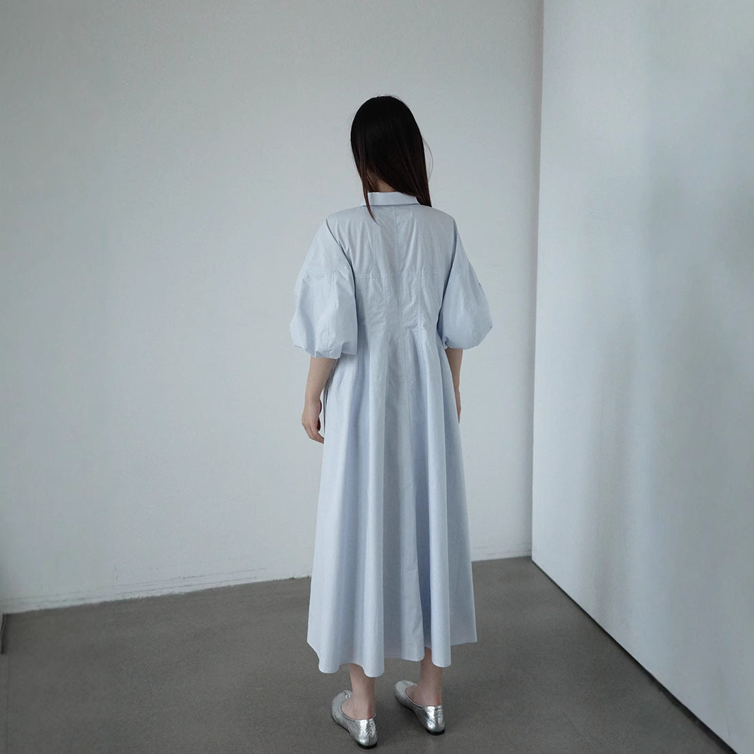 【ワンピース】フレンチテイスト おしゃれ ウエストシェイプ 襟付き ワンピース 【JZシリーズ】