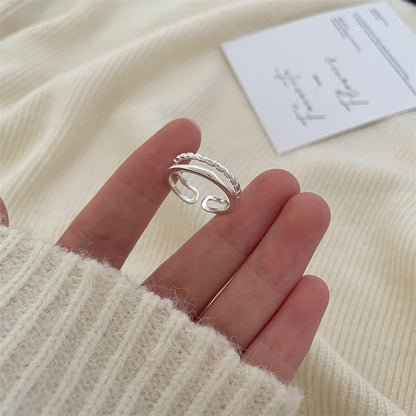 ✨5点選べて ¥8,999✨【50+タイプ展開】【グッズ】国風不規則オープンリング レディース 個性派 シンプル 高見え デイリーアクセサリー