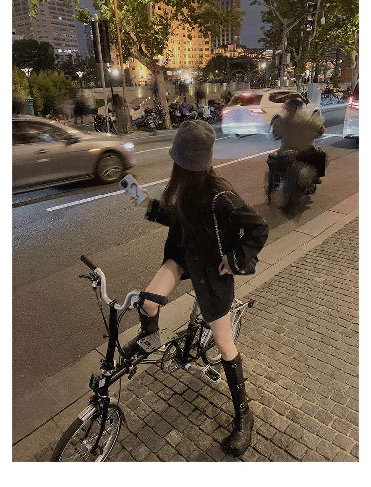 【シューズ】【15～20日内発送】春 秋 冬 厚底 ワイド筒周り マーチンブーツ 【JZシリーズ】