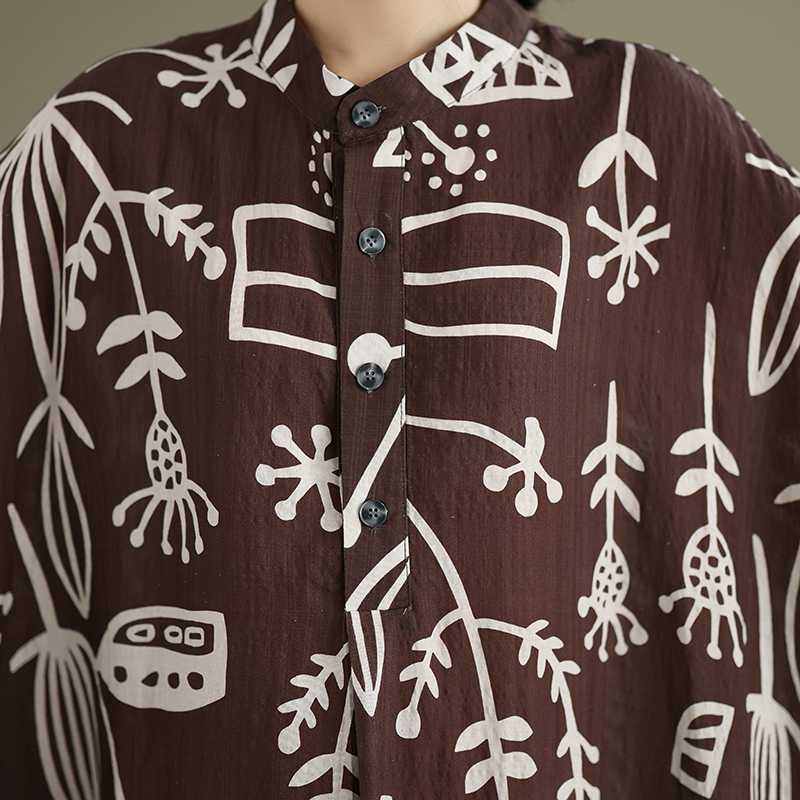 【ワンピース】春 秋 冬 レトロ プリント 花柄 ルーズ ワンピース 【SHシリーズ】