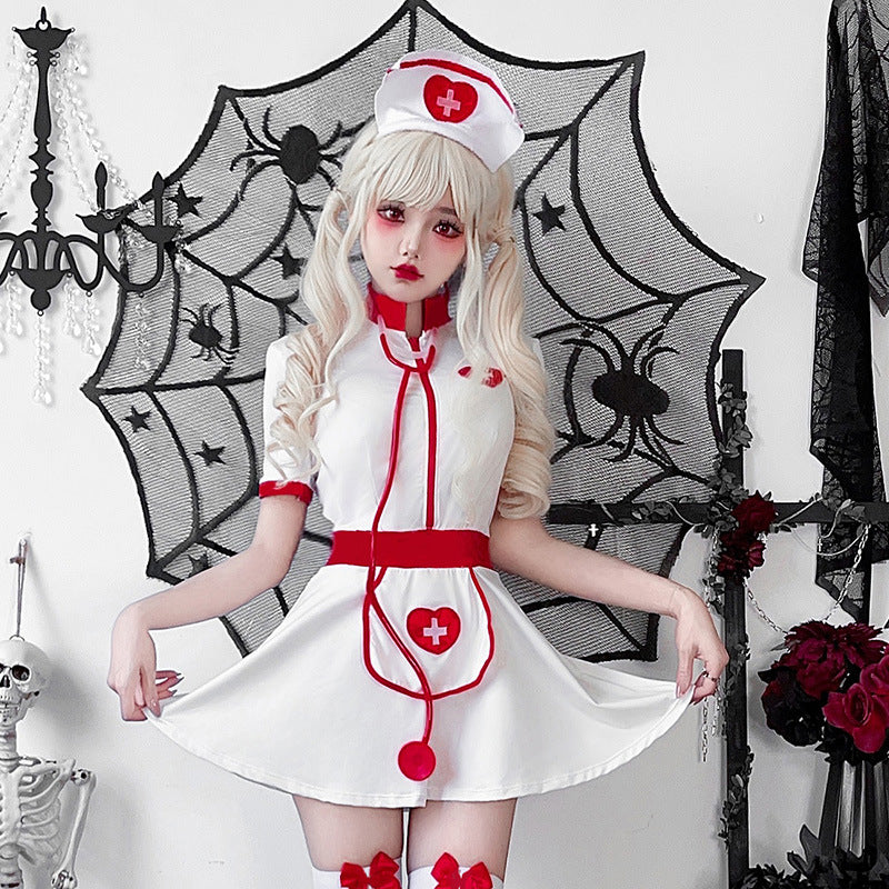 【ハロウィン】 衣装 レディース セクシー ナース コスプレ ヨーロピアン ステージ パフォーマンス 医者cos