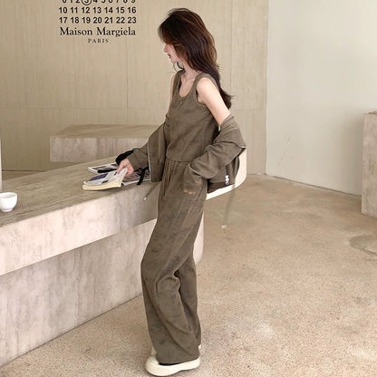 3点セット！【セットアップ】ミラード風コーデ ユニークなタイダイ柄 春秋 カジュアルスポーツOOTD 3点上下セット【JZシリーズ】
