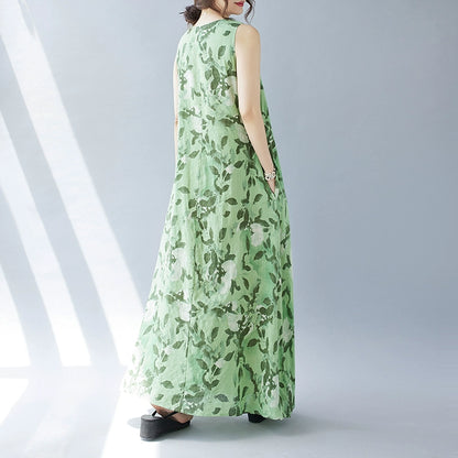 【ワンピース】バカンス風 ビーチワンピース 花柄 ノースリーブワンピース【SHシリーズ】