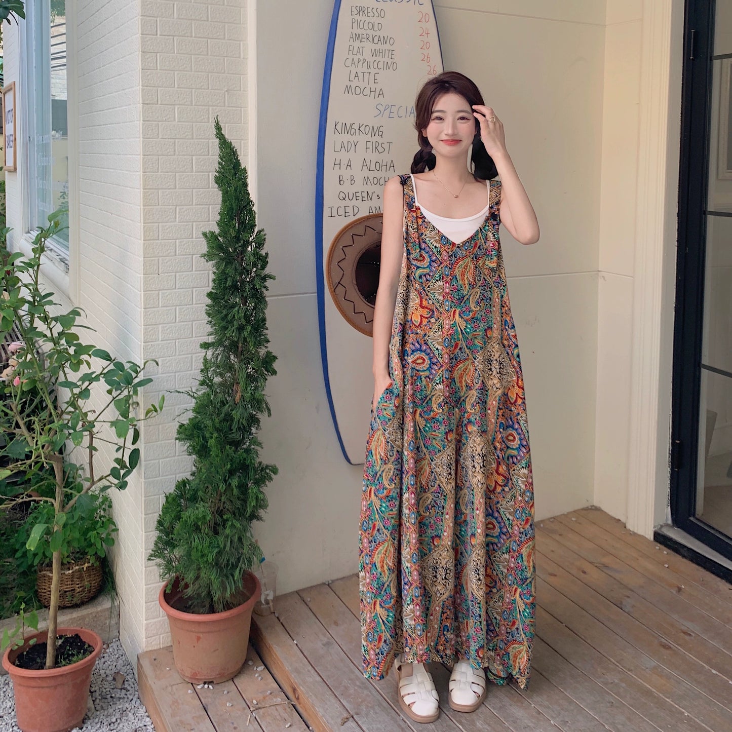 【下裝】寬鬆、休閒、寬鬆、oversized、春夏、連身褲【SH系列】