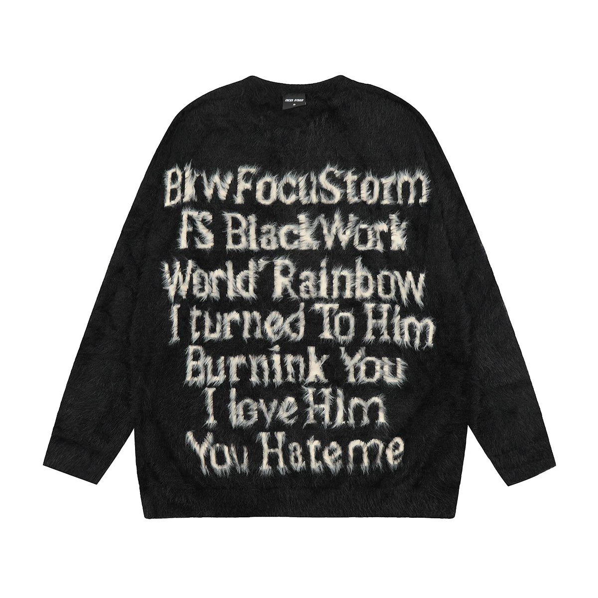 【トップス】アメリカンスタイル ロゴ入り ニット レディース 秋冬 ゆったり 中性風 カップル対応【FCシリーズ】