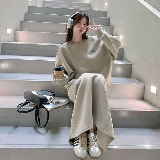2点セット！【セットアップ】カジュアル 韓国風 ゆる感 高級感 パーカー+スカート 上下セット【JZシリーズ】