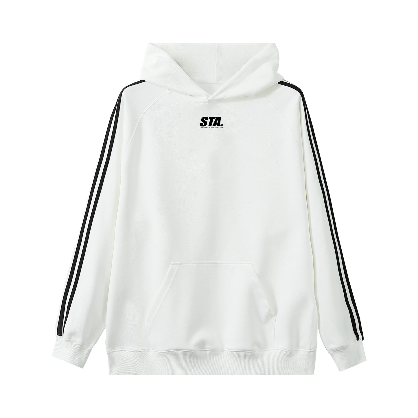 【トップス】3ストライプ フード付きスウェット ユニセックス  ゆったり ストリートスポーツ パーカー【FCシリーズ】