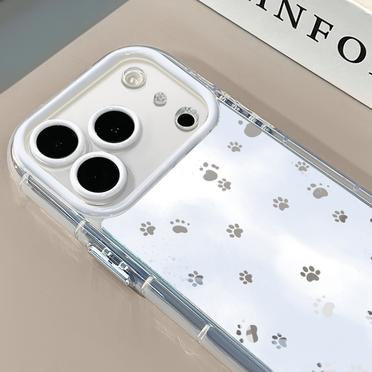 【グッズ】爪跡デザイン ミラー クリームケース iPhone17 Pro / iPhone16 Pro Max対応 耐衝撃 ケース