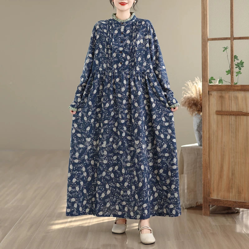 期間限定⭐️60%OFF【ワンピース】ルーズ プリント 花柄 長袖 ワンピース 【SHシリーズ】