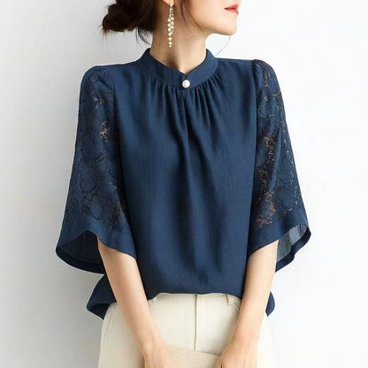 期間限定⭐️60%OFF【トップス】ゆったり 着回しやすい 切り替え 立襟 シャツ 【JZシリーズ】
