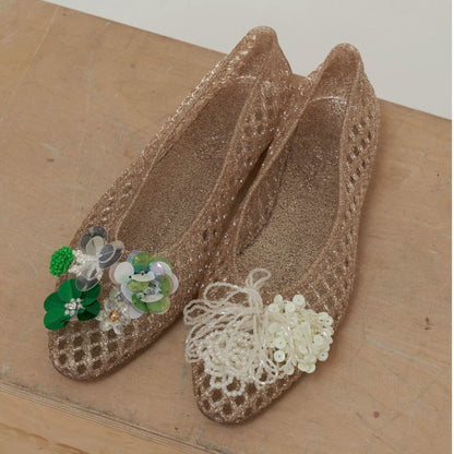 【シューズ】夏 ポインテッドトゥ ホールデザイン DIY対応 ホールサンダル 【JZシリーズ】