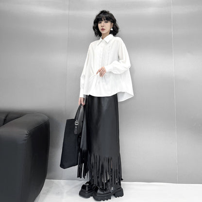 【60%OFF⭐️早い者勝ち】【トップス】プリーツシャツ レディース 春秋 新作 ゆったり 細見え おしゃれ トップス【AHシリーズ】